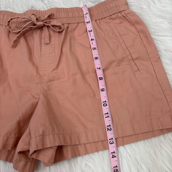 LOFT Size Medium Peach Color Shorts Casual‎ Drawstring Waist Mid Rise Pockets - Picture 10 of 13